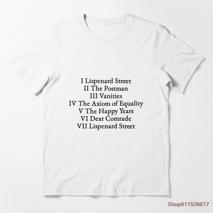 

little life chapters Cotton Shirt Printed Tee Short Sleeves Casual T-Shirt for Men