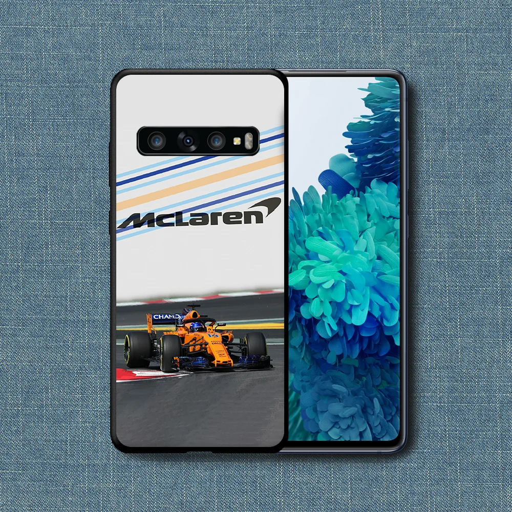 

McLaren Luxury Sport Car Phone Case For Samsung Galaxy Note S 8 9 10 20 Plus E Lite Uitra black Funda Trend Cell Painting