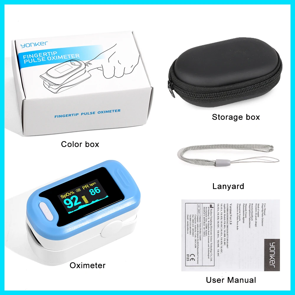 Пульсоксиметр RZ на кончик пальца бытовой прибор для измерения артериального