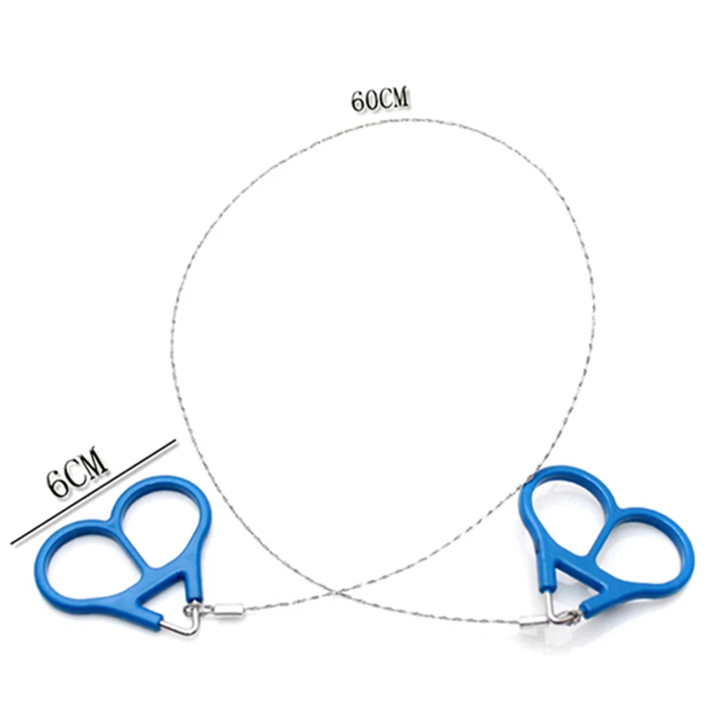 

1pcs/2pcs Emergency Gear Stainless Steel Wire Saws Outdoor Camping Hiking Manual Hand Steel Chain Saws Survival Tools