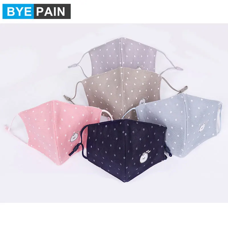 BYEPAIN/1 шт. Модная маска для рта с героями мультфильмов девочек Пылезащитная
