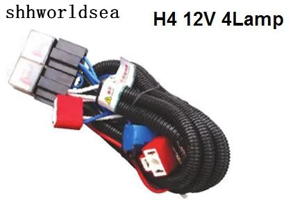 Shhworldsea горячая Распродажа waterproof 12V светильник H4 head light ПРОВОДКА КОМПЛЕКТ