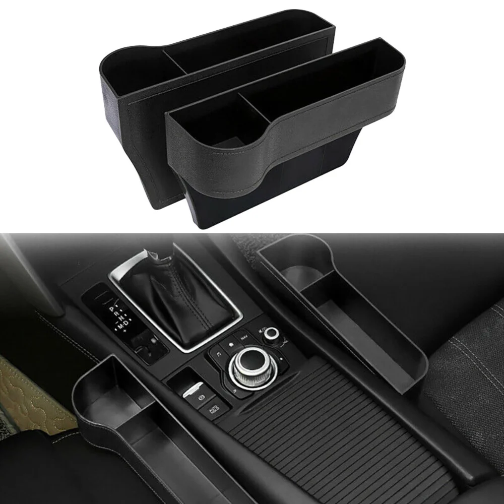 

Universal Car Seat Crevice Gap Storage Box Phone PU Leather Cups Holder For Pocket Organizer Reserved Design Car Accessories