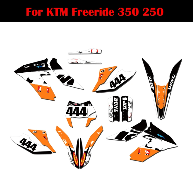 Аксессуары для мотоциклов Freeride 350 250F Бесплатная пользовательская графика и набор