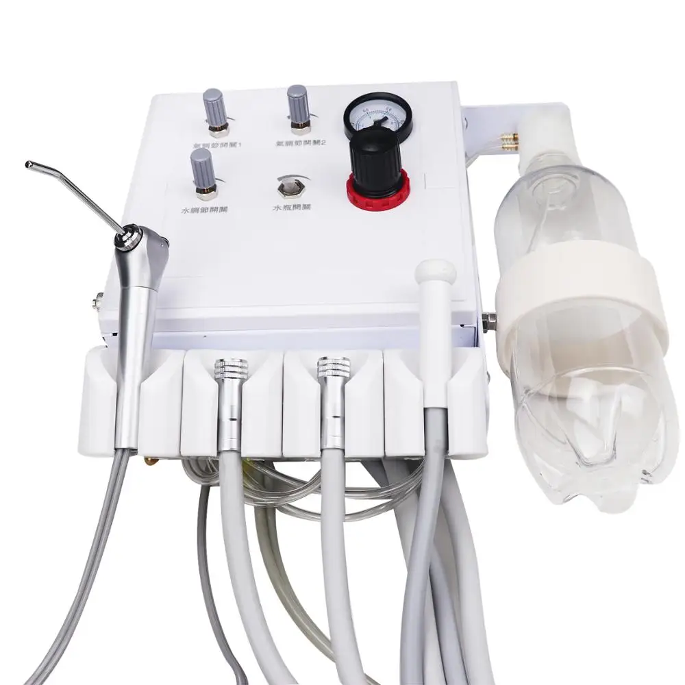 Портативный стоматологический блок турбинный работает с воздушным компрессором