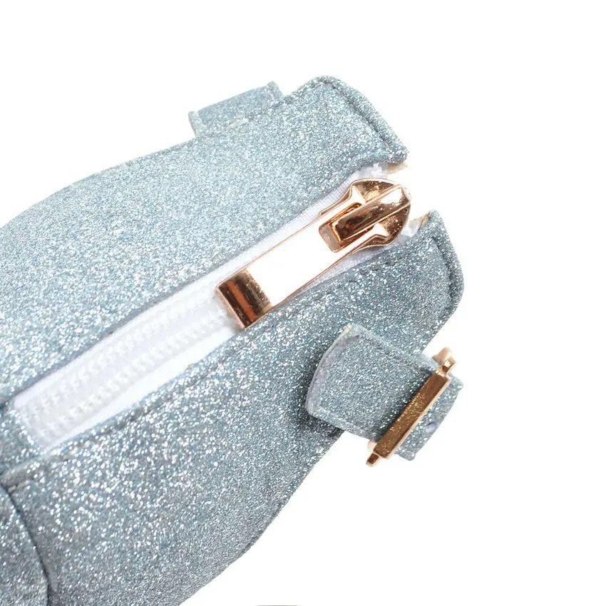 Женские летние сандалии ESVEVA на молнии высоком квадратном каблуке с пряжкой