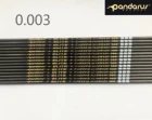 12 шт.лот 2,5-дюймовый карбоновый алюминиевый стрелочный вал с золотым логотипом, ID 31,5 мм, бесплатная доставка