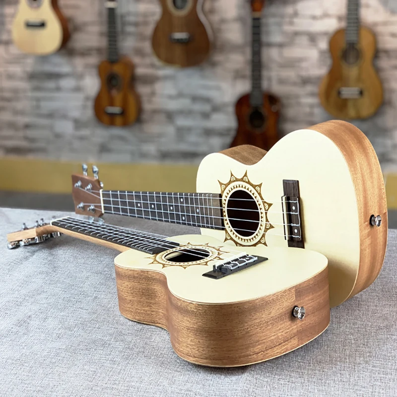 HOT23 Inch Ukulele Top Spruce Panel Mini Guitar Beginner 4 String Gift Hawaiian ukulele AGT2707 | Спорт и развлечения