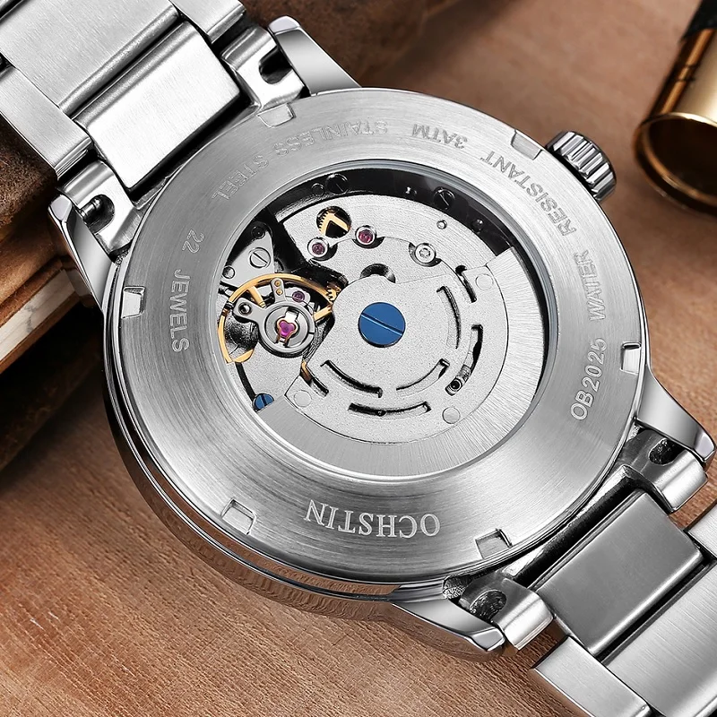 Мужские часы люксовый Топ бренд OCHSTIN 2018 модные механические мужские повседневные