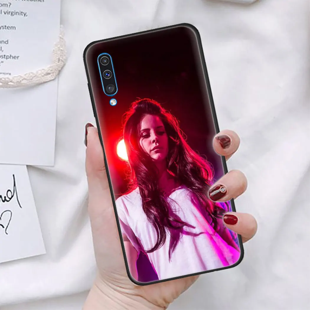 Лана Дель Рей с надписью &quotЖесткий Мягкий силиконовый чехол для телефона samsung A6