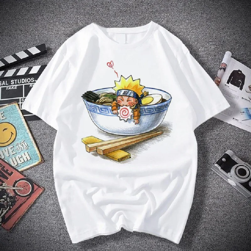 Какаси из аниме Детская короткая футболка с героями японского для мужчин как у