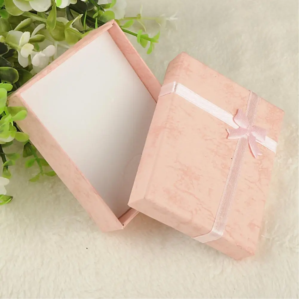 9x7x3cm Pink 1 шт ожерелье серьги кольцо Упаковка Ювелирные Изделия Бумажная Подарочная коробка аксессуары упаковочные бумажные пакеты для подарков cajas de regalo Прямая поставка - Цвет: 9x7x3cm Pink