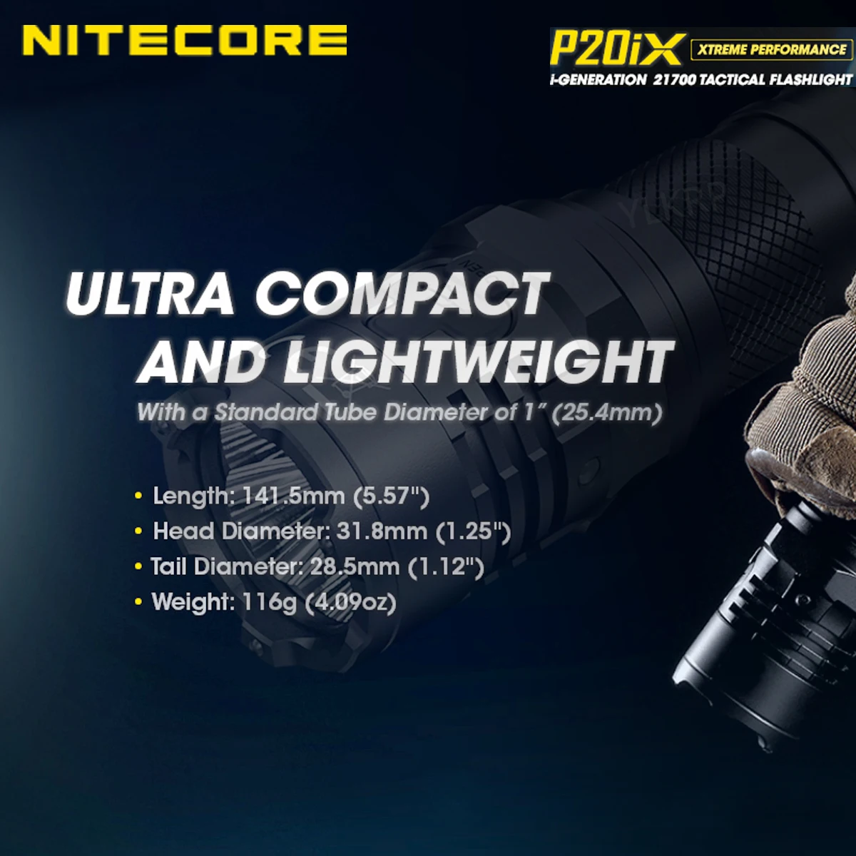 NITECORE P20iX 4000 люмен Generation X Сильный светильник светодиодный тактический вспышки