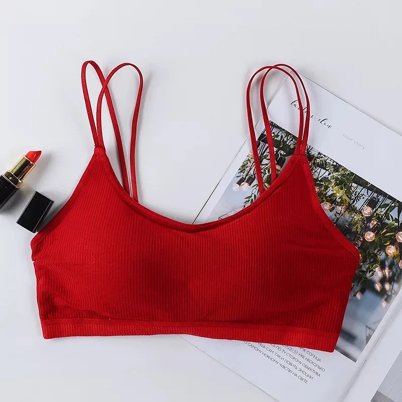 

New Summer Sling Beauty back Tube top No steel ring Integrated Thread Anti-exposure Sexy Chest wrap