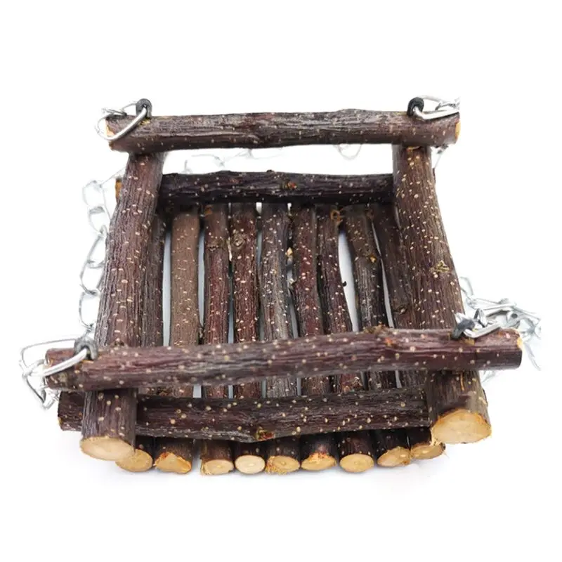 Хомяк деревянная кровать качели кролик висящий гамак для домашних животных