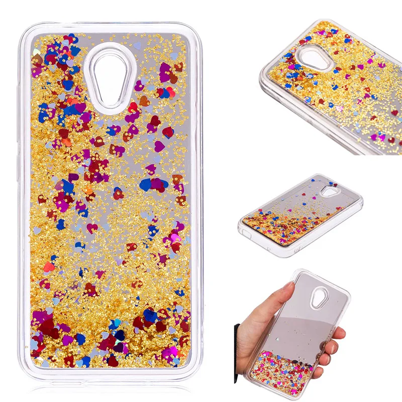 Динамический жидкий зыбучий песок блестящий чехол для телефона Alcatel U5 3G версия