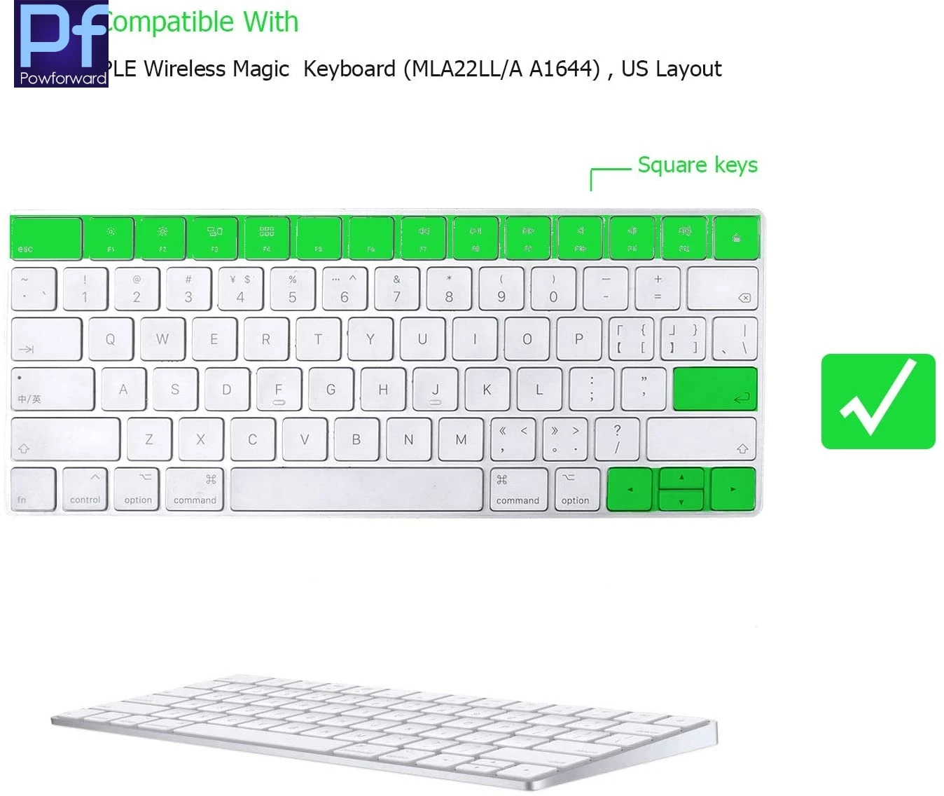Защитный чехол для клавиатуры на корейском и русском языках Для iMac Magic Keyboard MLA22LL/A