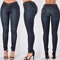 casual bottoms button durable women high waist skinny jeans pants women pants