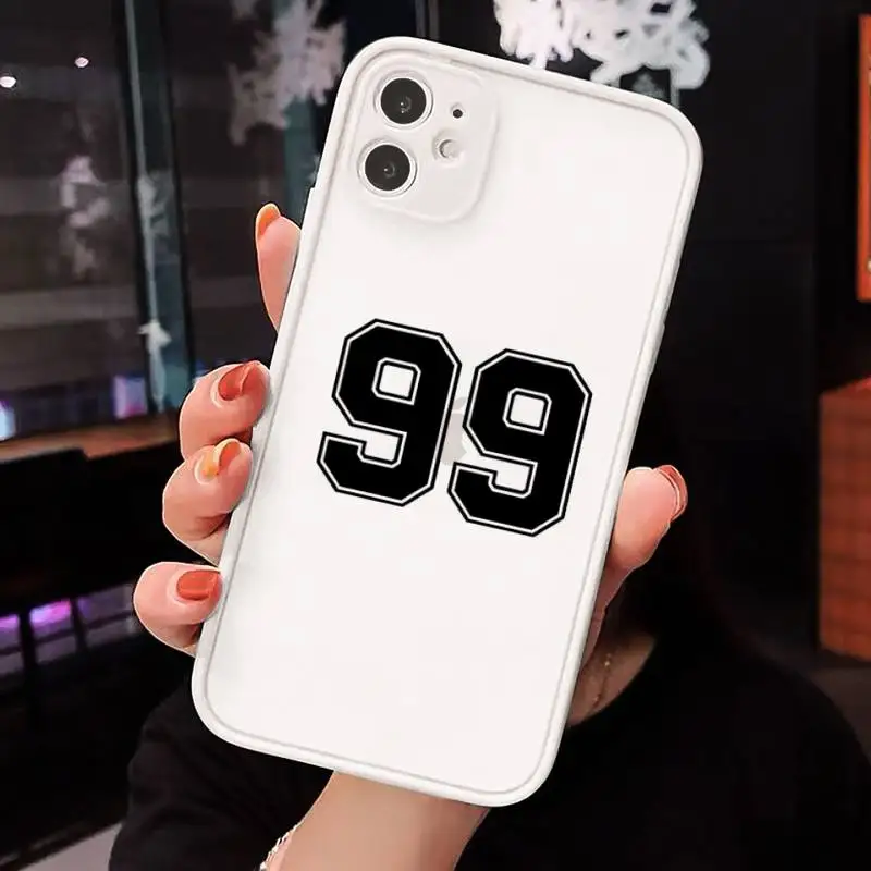 

Football Lucky number And letter Phone Cases matte transparent For iphone 7 8 11 12 plus mini x xs xr pro max cover