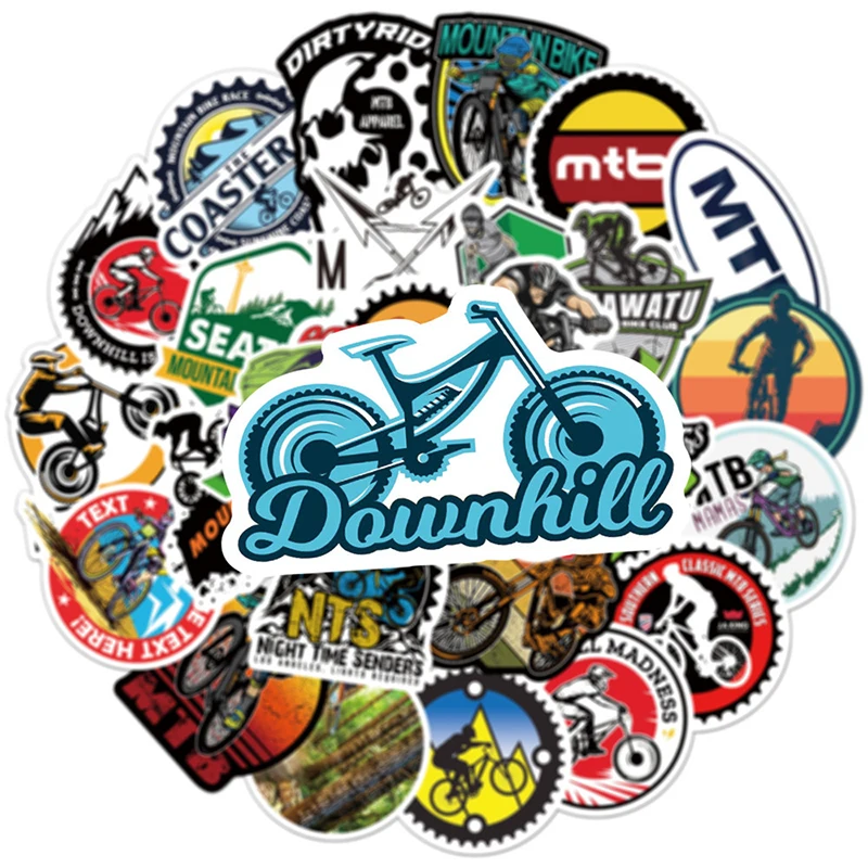 Pegatinas de Anime para bicicleta de monta&ntilde;a, 50 Uds., pegatina de Graffiti Chico, juguete, equipaje, guitarra, port&aacute;til-5