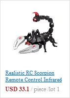 Реалистичные RC Скорпион Инфракрасный пульт ДУ звуки мигающие глаза дети взрослые игрушка-лучший подарок