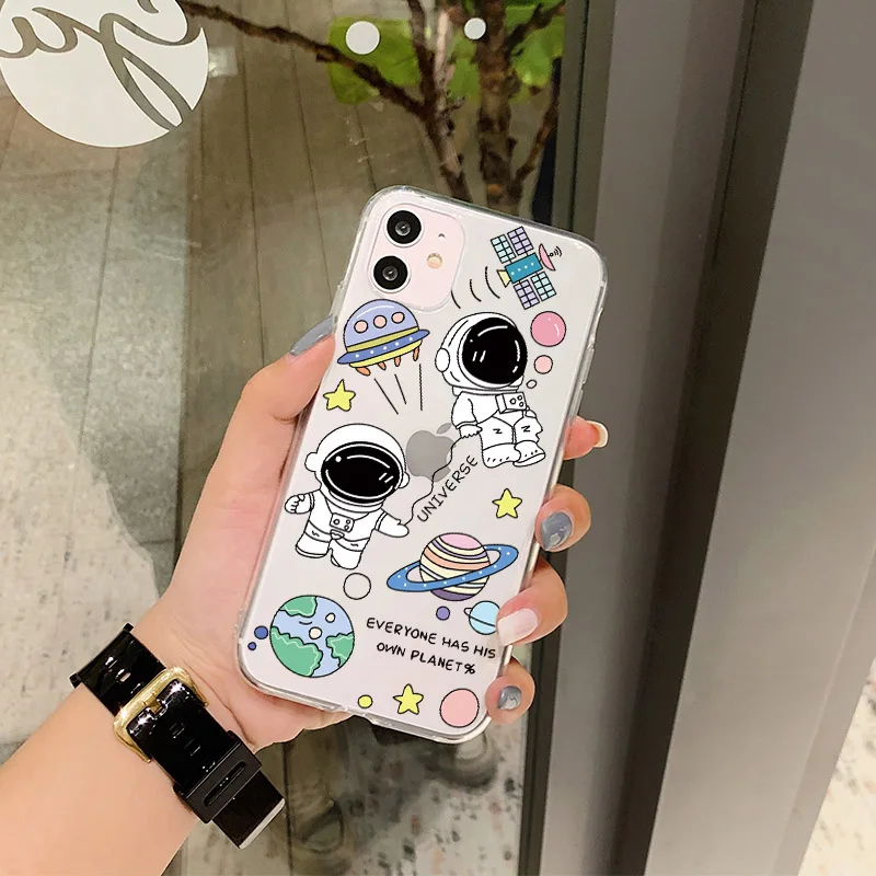 Cute Cartoon Smiley Lable Stars Phone Case For Xiaomi Mi 11 Note 10 9 lite 9t POCO X3 Redmi 8 t Pro 9s Soft Cover | Мобильные