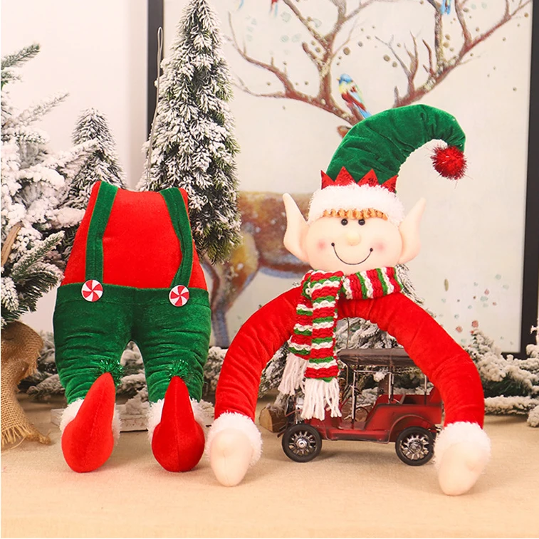 

Новогодние куклы, украшения для елки, снеговик, Дед Мороз, стоящая кукла, товары для рождества, 2021