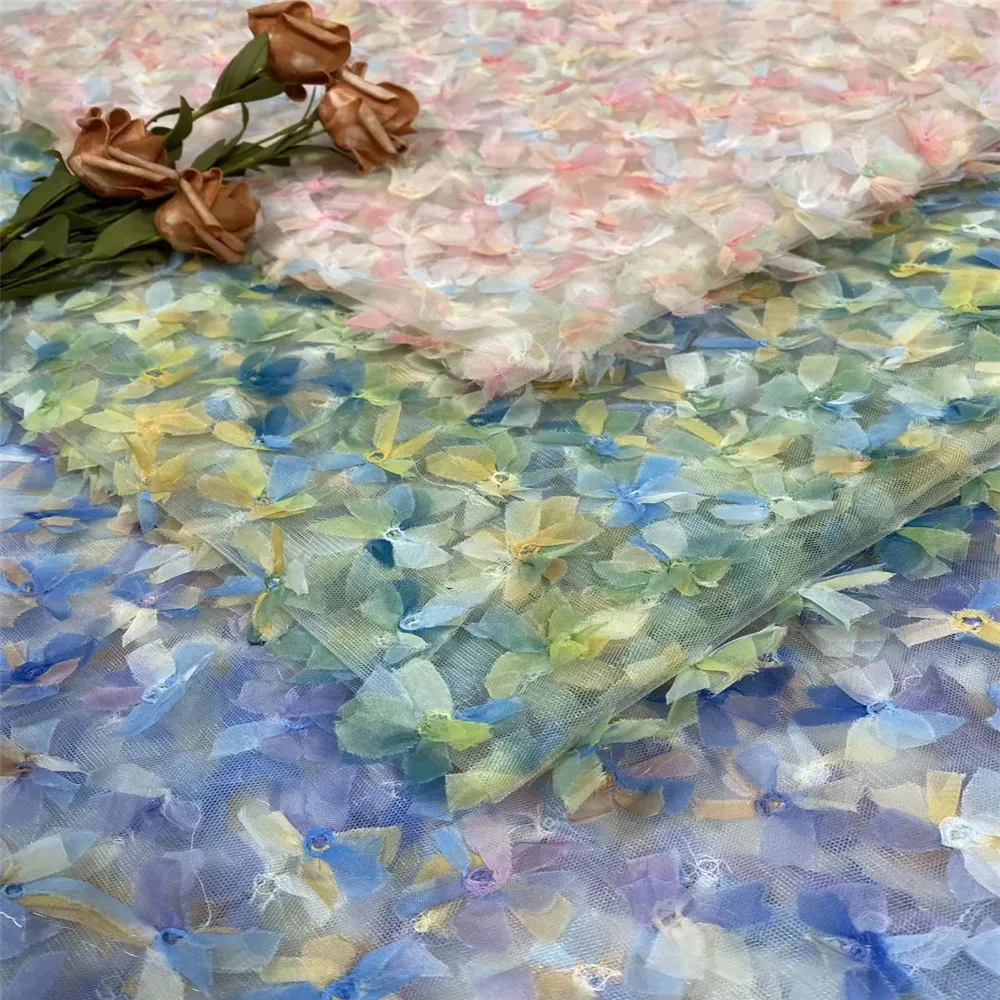 

Madison African Lace Fabric High Quality Lace with 3d Lace French Lace Fabric with Beaded Nigerian Lace Fabrics for Dress