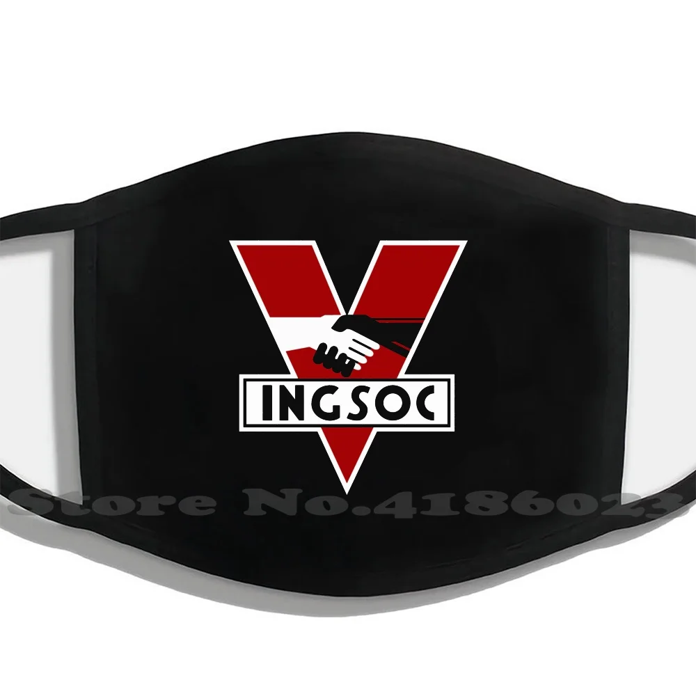 

Модная смешная маска для рта Ingsoc 1984, маски для лица Ingsoc 1984 Orwell Orwellian George Orwell 1984, новый логотип Ingsoc