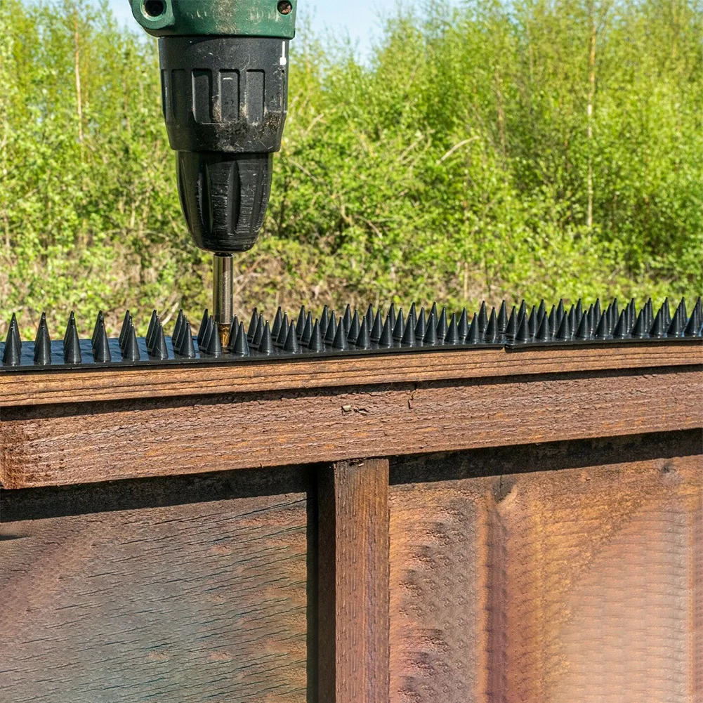 

10pcs Deterrent Fence Wall Spikes Burglar Black Anti Bird Thorn Intruder Repellent Garden Security Home Fencing Trichite Highway