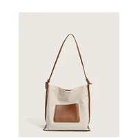 bag female 2021 new autumn and winter fashion versatile large capacity bucket bag canvas single shoulder messenger bag