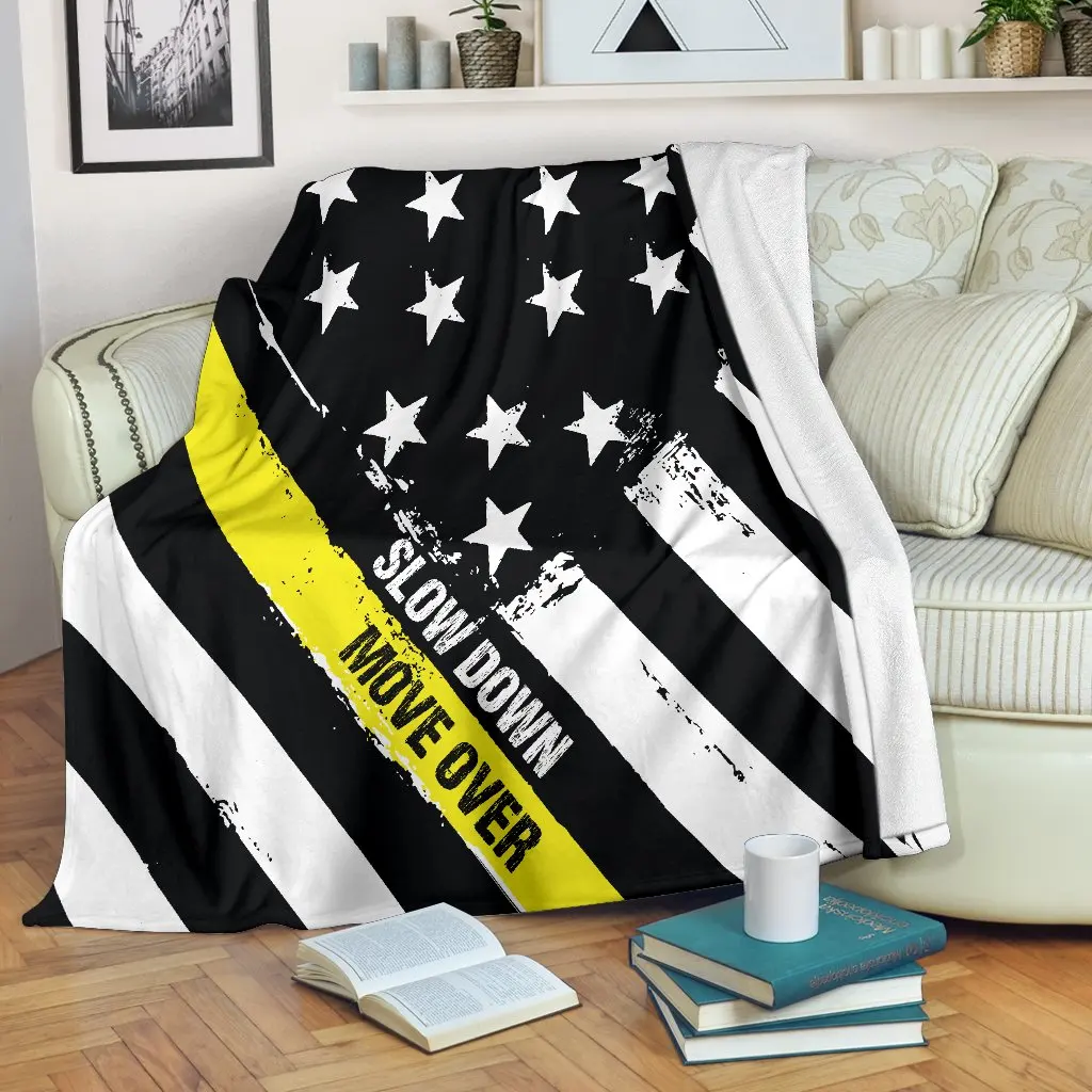 

Slow Down Move Over Blanket 3D printed Sherpa Blanket on Bed Home Textiles Dreamlike HOME ACCESSORIES STYLE-2
