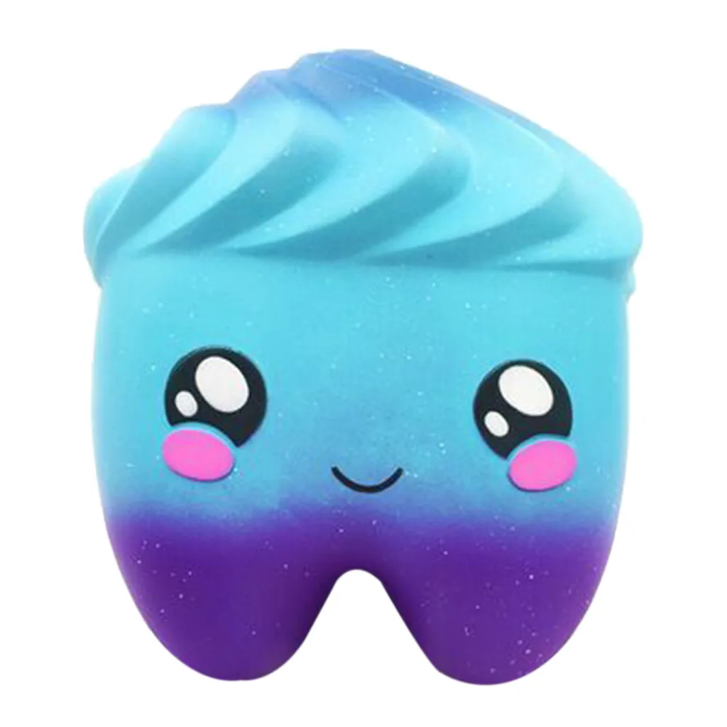 

Squeezable Jumbo Giant Cartoon Tooth Slow Rising Scented Stress Relief Toys simple dimple toy small kawaii toys para nios