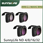 Набор фильтров SunnyLife ND 4 8 16 32 для DJI Mini 2 Mini SE
