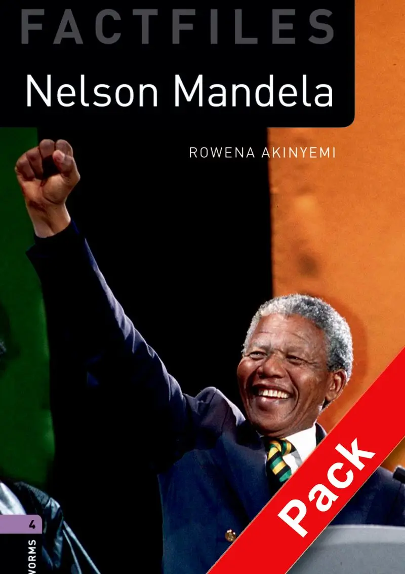 

Kids Boy Girl Educational English reading book Oxford Bookworms Library Factfiles: Level 4: Nelson Mandela Audio