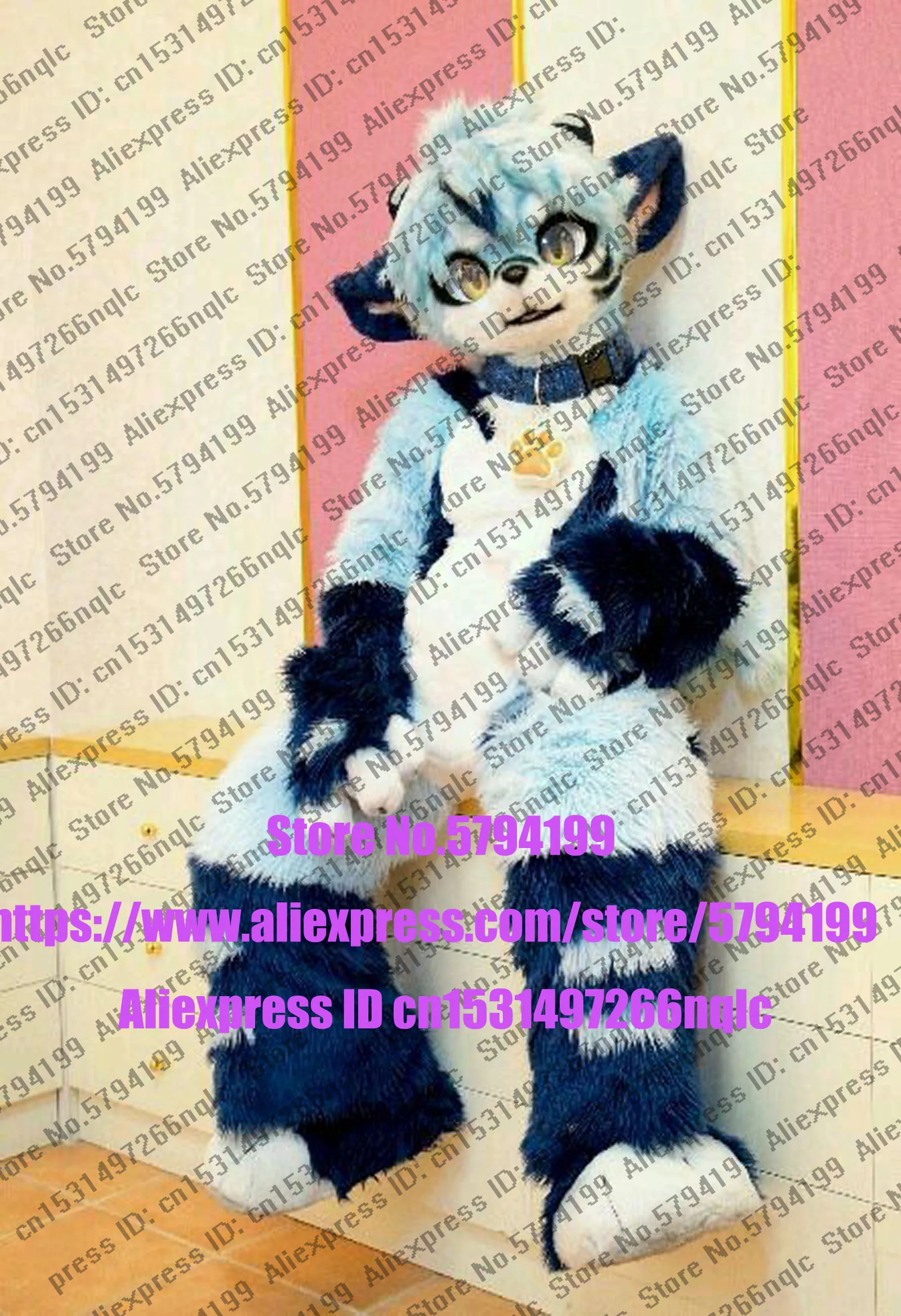 Индивидуальное реальное фото dx0082 полный комплект кошек Хаски собака костюм лиса