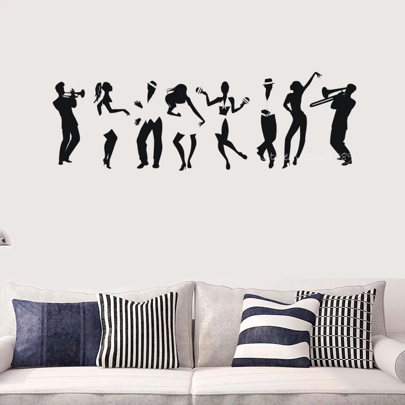 Наклейка на стену для латинских танцев сальса Кубы EB282|Наклейки стену| |