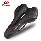 WEST BIKING велосипедное седло MTB дорожный велосипед аксессуары мягкая пу амортизирующая Удобная велосипедная подушка