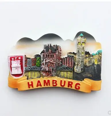 Немецкие магниты на холодильник Берлин Франкфурт Гамбург Фрайбург мунчен