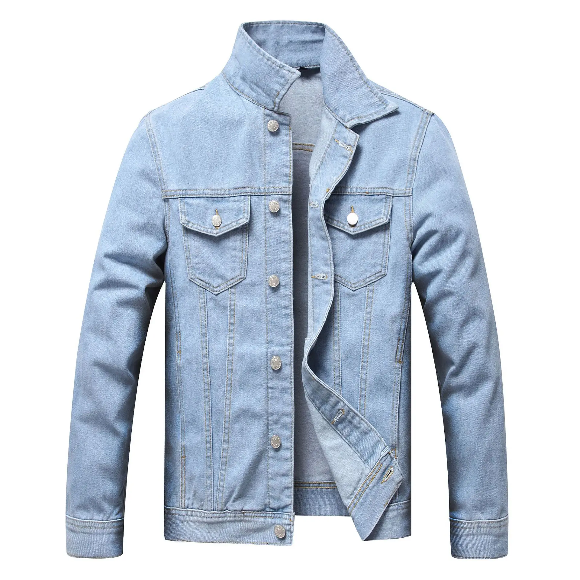 

Chaquetas Para Hombre Spring Autumn Jacket Man Korean Chaquetas Vaqueras Hombre Slim Retro Streetwear Casual Denim Jacket Men