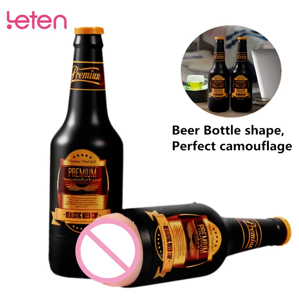 Секс пивная бутылка мужские мастурбаторы настоящая Вагина мастурбация чашка для