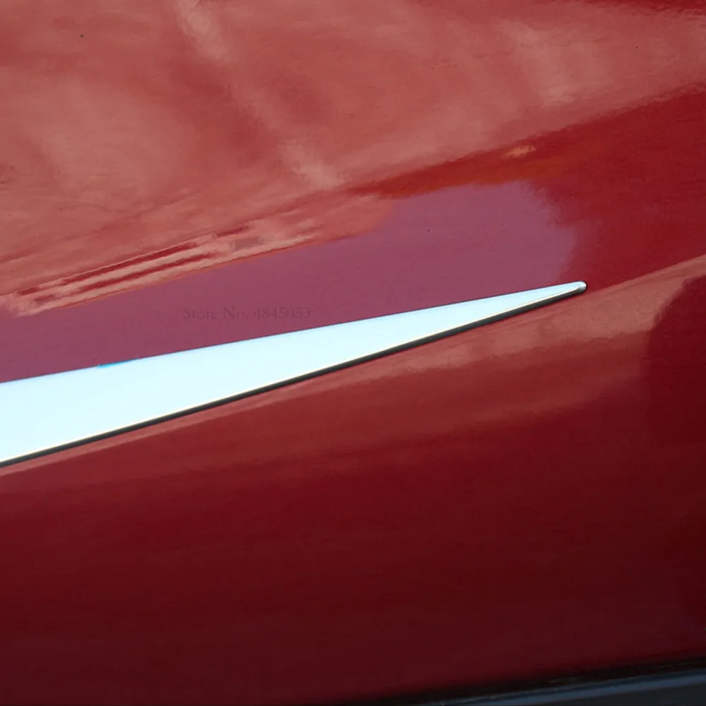 Outer Part Stainless Steel Side Door Body Moulding Trim Strip Liner Protector Cover 4Pcs For Nissan Qashqai 20162017 2018 2019 | Автомобили