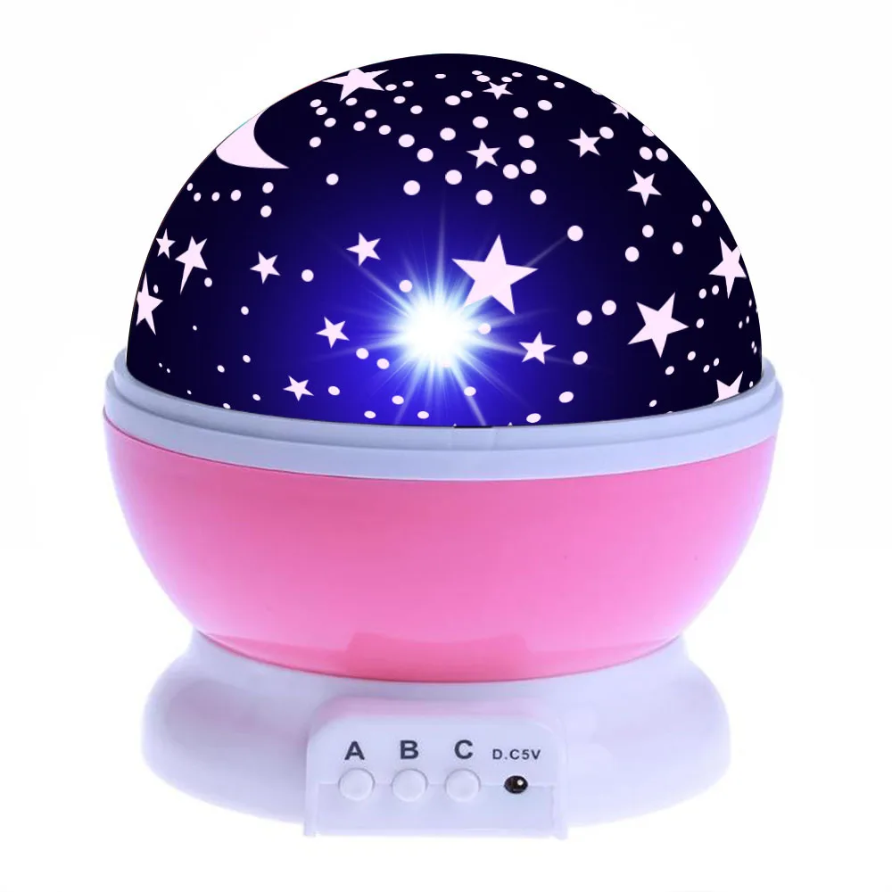 LED Projector Star Moon Galaxy Night Light For Children Kids Room Sky Rotating Bedroom Decor Nursery Nightlight Baby Lamp