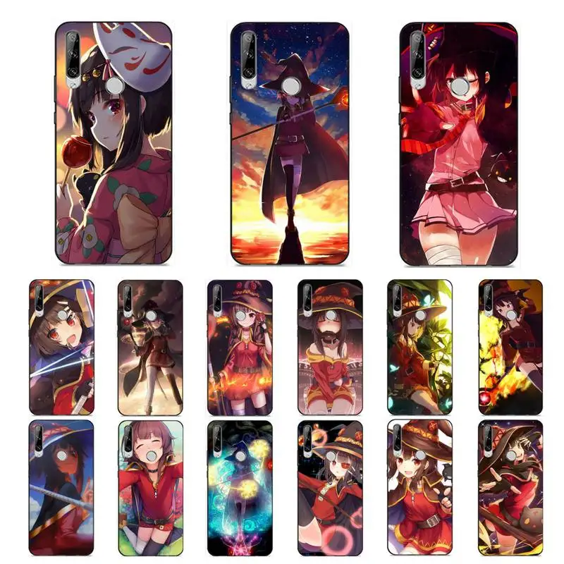 

Yinuoda Megumin Konosuba Anime Phone Case for Huawei Y 6 9 7 5 8s prime 2019 2018 enjoy 7 plus