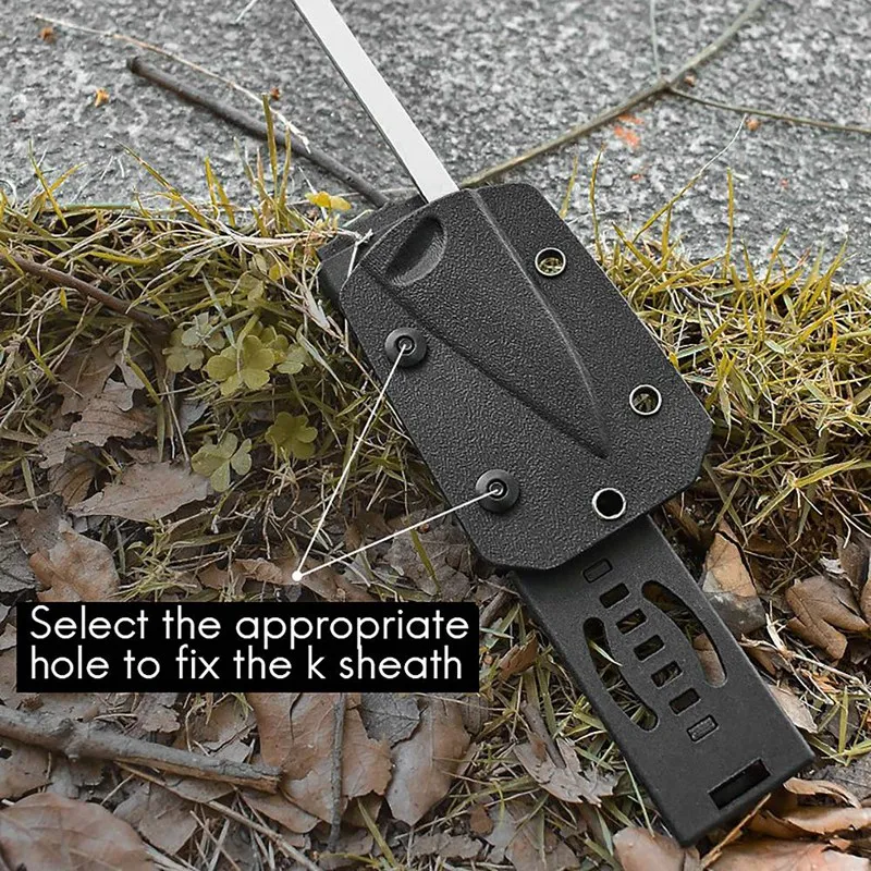 

2 Pcs Multifunctional Nylon 6-Hole K Sheath Waist Clip Backpack Fixing Buckle Removable Fixing Strip