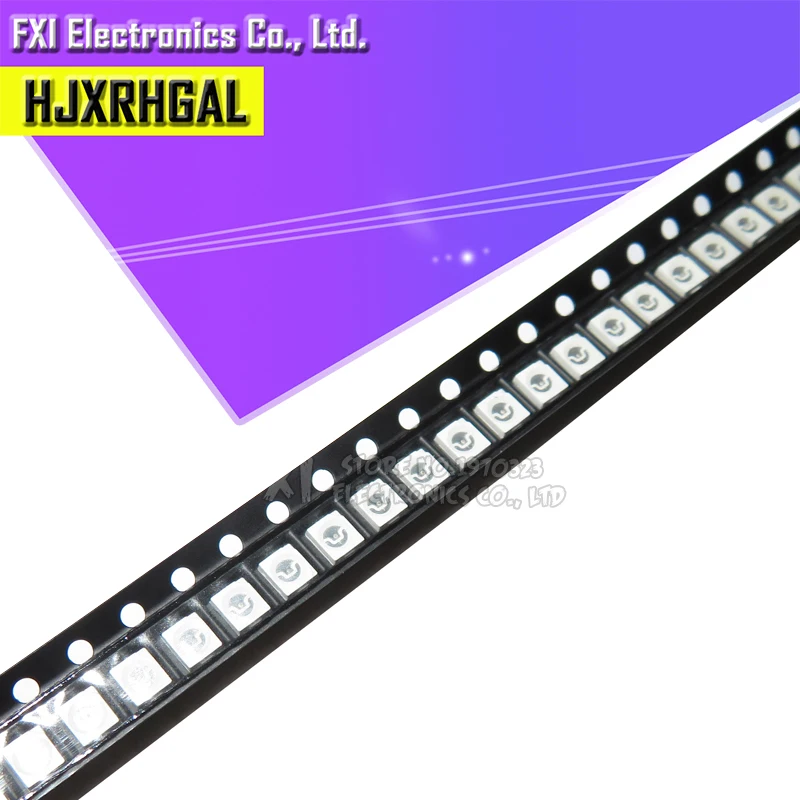 100 шт. супер яркий 3528 1210 SMD светодиодный красный/зеленый/синий/желтый/белый/УФ/лед