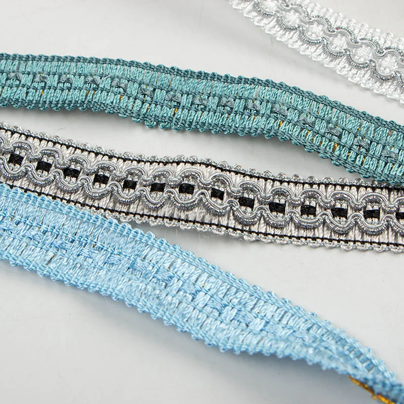 Новейшая кружевная ткань серебристого и золотого цвета 1 м Высококачественная