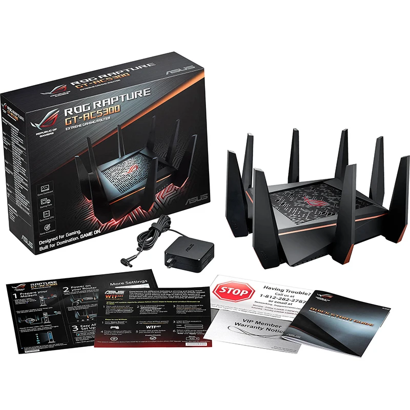 Wi-Fi-роутер ASUS гигабитный маршрутизатор с высоким коэффициентом усиления 8*6 дБи 5G