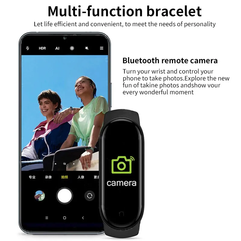 Смарт-браслет M6 с Bluetooth фитнес-трекером монитором кровяного давления смарт часы