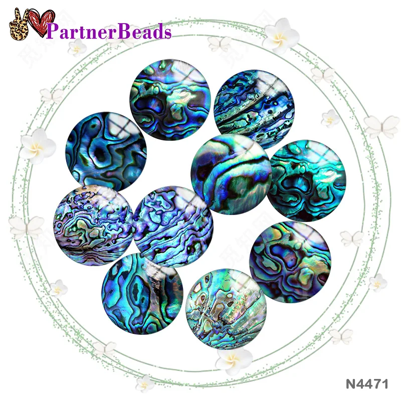 

Blue Tiger shell pattern Image printing metal DIY snap button accessories Fit bag hat Clothes shoes N4471